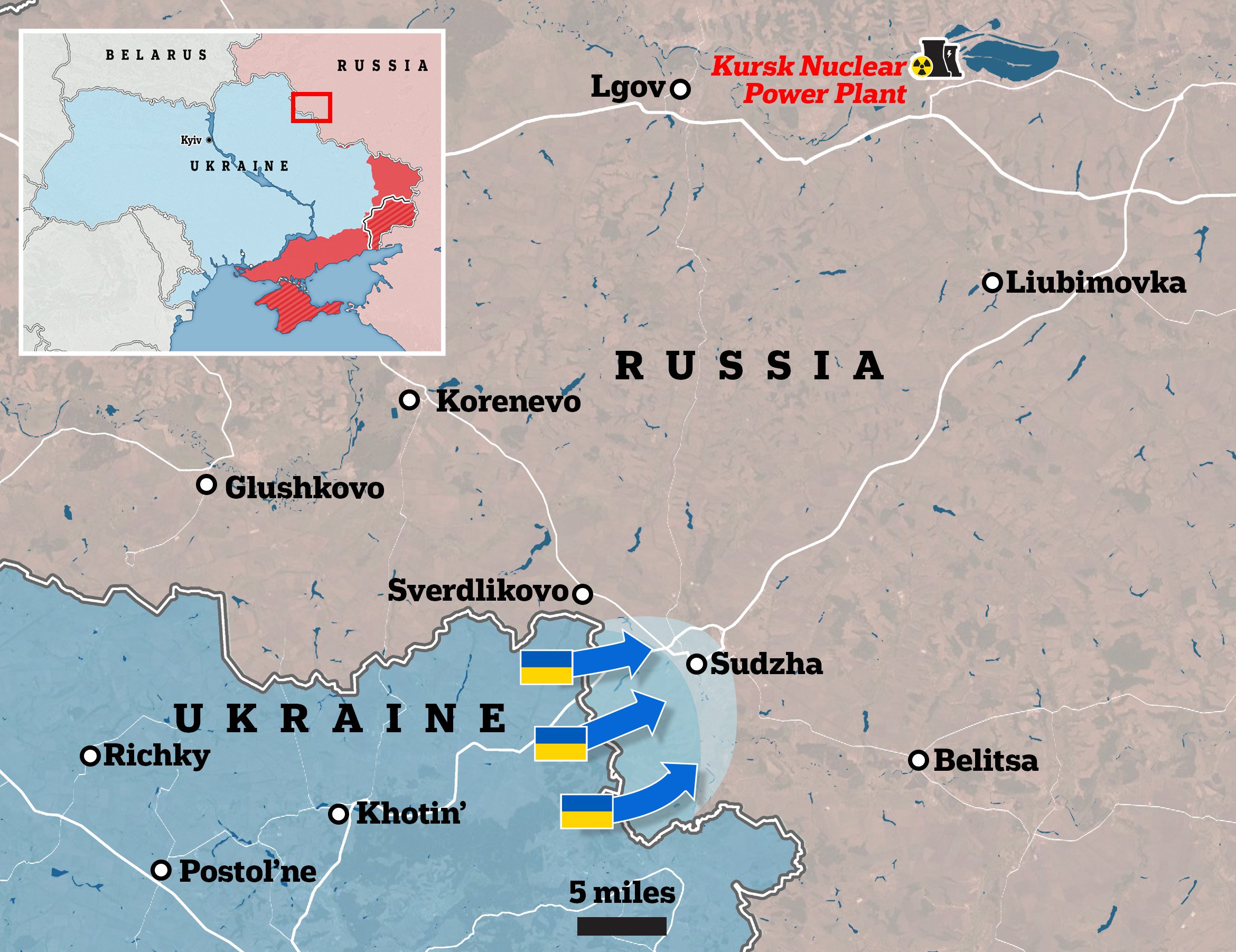 Ukrainian forces have taken the fight into Russian territory