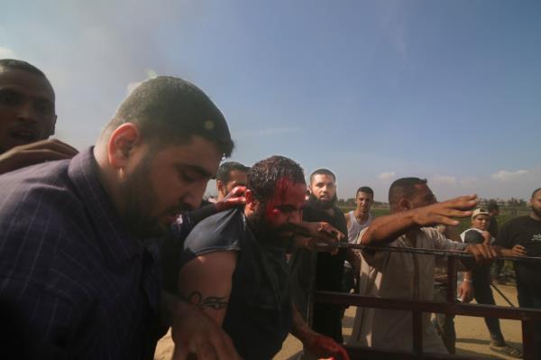 Hamas transports captured Israeli civilians.